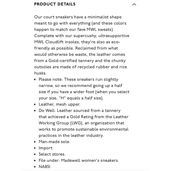 Madewell - Court Sneakers In Leather And Mesh - Picture 2 of 3